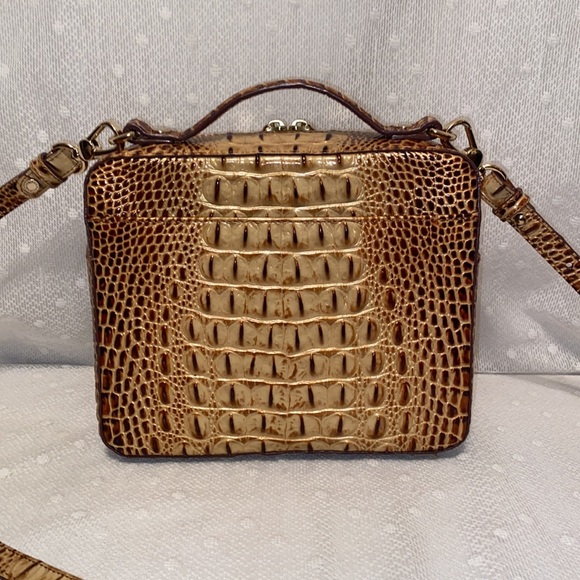 *SOLD*BRAHMIN Evie Toasted Melbourne Croc Embossed - Picture 4 of 15